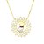 Colar Mandala Navete Cat Folheado a Ouro 18K - Imagem 1