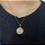 Colar Medalha Desejos Folheado a Ouro 18K - Imagem 1