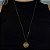 Colar Moeda Olho Grego 70Cm Folheado a Ouro 18K - Imagem 1