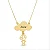 Colar Nuvem Com Pingente Folheado a Ouro 18K - Imagem 2