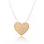 Colar Nylon Coração Chapa Folheado a Ouro 18K - Imagem 2
