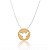 Colar Nylon Redondo Espírito Santo Folheado a Ouro 18K - Imagem 1