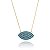Colar Olho Cravejado Azul Folheado a Ouro 18K - Imagem 1