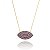 Colar Olho Cravejado Vermelho Folheado a Ouro 18K - Imagem 1