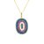 Colar Oval Rainbow Folheado a Ouro 18K - Imagem 1