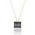 Colar Quadrado Rainbow Folheado a Ouro 18K - Imagem 1