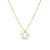 Colar Veneziano Coroa Cravejado Folheado a Ouro 18K - Imagem 1