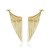 Brinco Earcuff Gota Franjas Folheado a Ouro 18K - Imagem 1