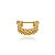 Piercing Argola Conch Dois Fios Bolinha Folheado a Ouro 18K - Imagem 1