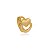 Piercing Argola Coração Vazado Folheado a Ouro 18K - Imagem 1