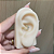 Piercing Argola Cravejado Frontal 3 Zircônias Folheado a Ouro 18K - Imagem 1