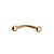 Piercing Bananinha 6Mm Folheado a Ouro 18K - Imagem 1