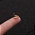 Piercing De Torção Meia Argola Cravejado 10Mm Folheado a Ouro 18K - Imagem 2