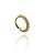 Piercing De Torção Meia Argola Cravejado 8Mm Folheado a Ouro 18K - Imagem 1