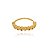 Piercing De Torção Meia Argola Cravejado Losangos 12Mm Folheado a Ouro 18K - Imagem 1