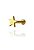 Piercing Estrela Lisa Folheado a Ouro 18K - Imagem 1