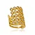 Piercing Fake 5 Fios Bolinhas Folheado a Ouro 18K - Imagem 1
