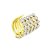 Piercing Fake 5 Fios Bolinhas Folheado a Ouro 18K - Imagem 3