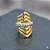 Piercing Fake Losango Zirconias Folheado a Ouro 18K - Imagem 1