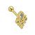Piercing Indiano Zircônias Folheado a Ouro 18K - Imagem 1