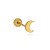 Piercing Lua Lisa Folheado a Ouro 18K - Imagem 1