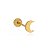 Piercing Lua Lisa Folheado a Ouro 18K - Imagem 1