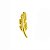 Piercing Pena Folheado a Ouro 18K - Imagem 1