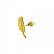 Piercing Pena Folheado a Ouro 18K - Imagem 2