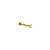 Piercing Ponto De Luz Base Reta Rosca Interna Folheado a Ouro 18K - Imagem 2