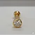 Piercing Reto Ponto De Luz 6Mm Cravação Inglesa Folheado a Ouro 18K - Imagem 1