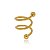 Piercing Twister Folheado a Ouro 18K - Imagem 1