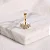 Piercing Umbigo [12mm] 3 Flores Cravejados Folheado a Ouro 18K - Imagem 1