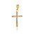 Pingente Crucifixo Pequeno Pontas Achatadas - Imagem 1
