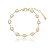 Pulseira 11 Pérolas Barrocas Folheado a Ouro 18K - Imagem 1