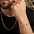 Pulseira 18Cm Cartier 0,70Mm Folheado a Ouro 18K - Imagem 2