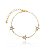 Pulseira 3 Estrelas Cravejados Folheado a Ouro 18K - Imagem 1