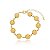 Pulseira 9 Bolas 12Mm Folheado a Ouro 18K - Imagem 1