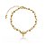 Pulseira Bolinhas Granitadas Espírito Santo Folheado a Ouro 18K - Imagem 1