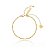 Pulseira Bolinhas Pingente Placa Amor E Correntinha Folheado a Ouro 18K - Imagem 1