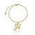 Pulseira Cartier Pingente Fé Manuscrito Folheado a Ouro 18K - Imagem 1