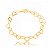 Pulseira Coração Vazado 0,8Mm Infantil Folheado a Ouro 18K - Imagem 1