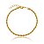 Pulseira Cordão Baiano 15Cm Folheado a Ouro 18K - Imagem 1