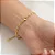 Pulseira Correntinha Trab Folheado a Ouro 18K - Imagem 2