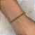 Pulseira Elo Bolinhas 3 Fios Rigidos Folheado a Ouro 18K - Imagem 1