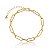 Pulseira Elo Cartier 1,4Mm Folheado a Ouro 18K - Imagem 1