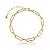 Pulseira Elo Cartier 1,4Mm Folheado a Ouro 18K - Imagem 1