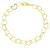 Pulseira Elo Corações Folheado a Ouro 18K - Imagem 1