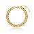 Pulseira Elo Groumet Trançado Folheado a Ouro 18K - Imagem 1