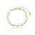 Pulseira Elo Losango Liso Folheado a Ouro 18K - Imagem 1