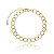 Pulseira Elo Losango Trabalhado Folheado a Ouro 18K - Imagem 1